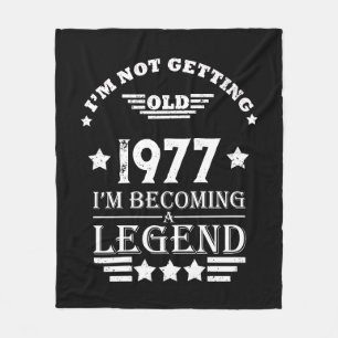 Personalised vintage birthday gifts white fleece blanket