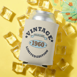 Personalised vintage birthday party can cooler