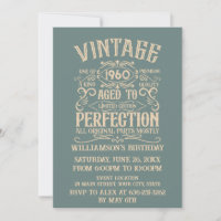 Personalised vintage birthday party