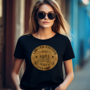 Personalised vintage birthday party T-Shirt