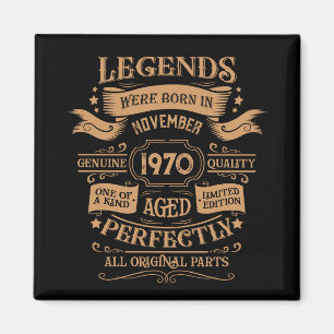 Personalised vintage birthday whiskey label magnet