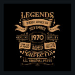 Personalised vintage birthday whiskey label poster<br><div class="desc">You can add some originality to your wardrobe collection with this vintage classic birthday graphic design with awesome typography font lettering, is a great gift idea for men, women, husbands, wife girlfriends, and a boyfriend who will love this one-of-a-kind artwork. The best amazing and funny holiday present for your happy...</div>