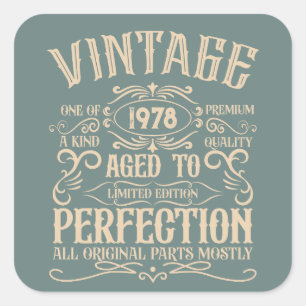 Personalised vintage birthday whiskey label themed