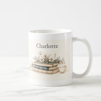 Personalised Vintage Book Lover Mug