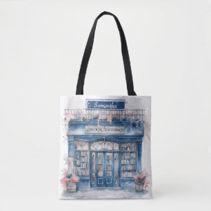 Personalised Vintage Bookshop Tote Bag
