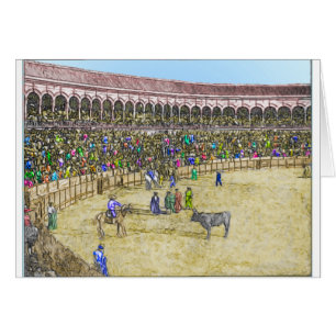 Personalised Vintage Bullfight Card
