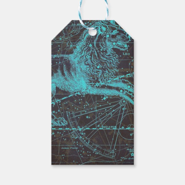 Personalised vintage celestial tags (Front)