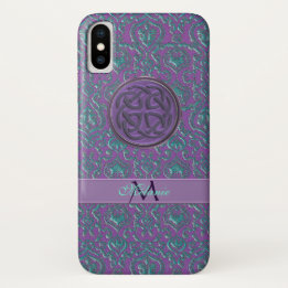 Personalised Vintage Celtic Knot iPhone X Case