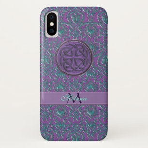 Personalised Vintage Celtic Knot iPhone X Case