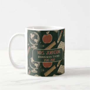 Personalised Vintage Chalkboard Teacher Coffee Mug