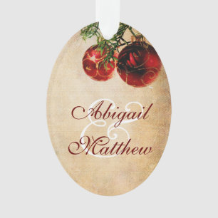 Personalised Vintage Christmas Bulbs Ornament