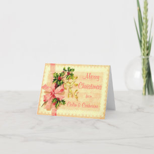 Personalised Vintage Christmas Card