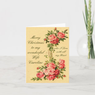 Personalised Vintage Christmas Card