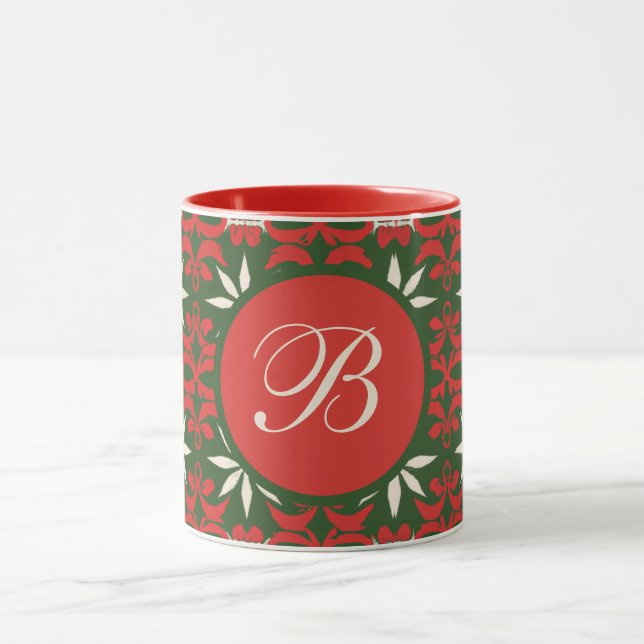 Personalised Vintage Christmas/winter  Mug (Center)
