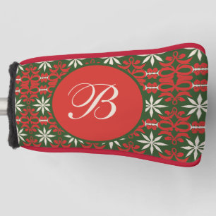 Personalised Vintage Christmas/winter patterned Golf Head Cover