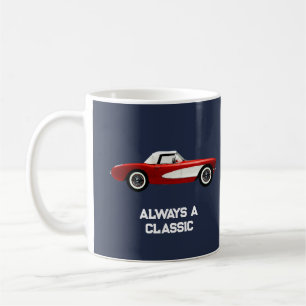 Personalised Vintage Classic Corvette Coffee Mug