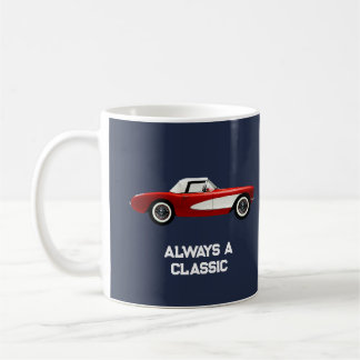 Personalised Vintage Classic Corvette Coffee Mug