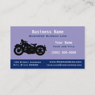 Personalised Vintage / Classic Motorcycle Business Card