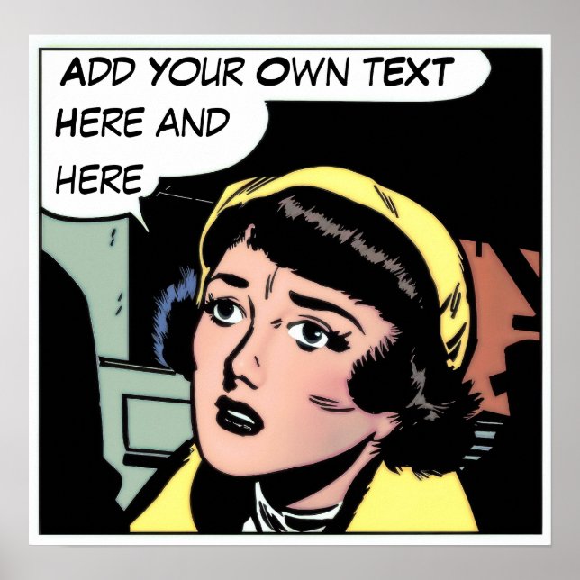 Personalised Vintage Comic - Archival Print (Front)