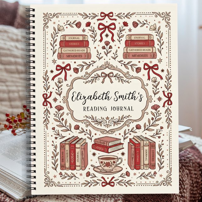 Personalised Vintage Coquette Reading Journal (Creator Uploaded)