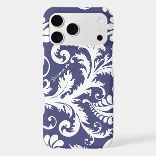 Personalised Vintage Damask change blue any colour