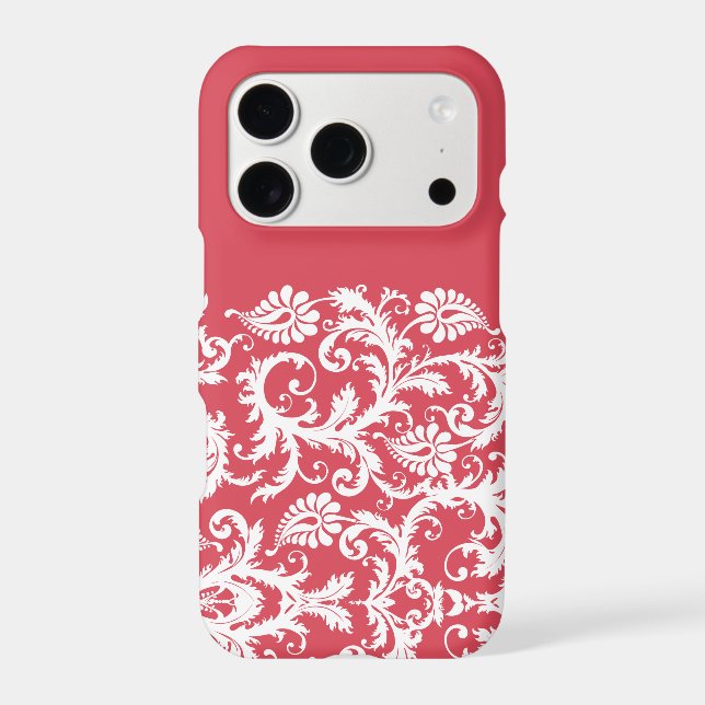 Personalised Vintage Damask change red any colour (Back)