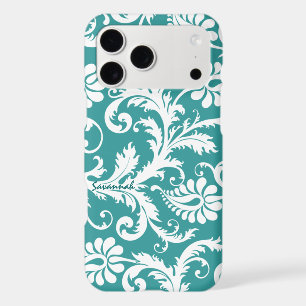 Personalised Vintage Damask change teal any colour