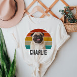 Personalised Vintage Dog Custom Retro Pet Photo Tri-Blend Shirt<br><div class="desc">Celebrate your love for your furry friend with our Personalised Vintage Dog Custom Retro Pet Photo Tri-Blend Shirt! This stylish and comfortable shirt is perfect for any pet lover, combining a retro-style sunset design with your pet’s custom photo for a unique and nostalgic look. Upload your pet’s photo, personalise it...</div>