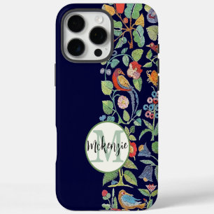 Personalised Vintage Embroidered Pattern iphone 16 Pro Max Case