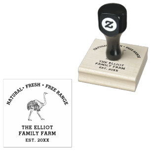 Personalised Vintage Family Farm  Rubber Stamp