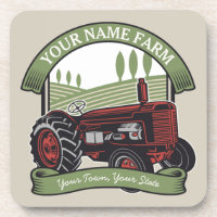 Personalised Vintage Farm Tractor Country Farmer 