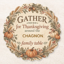 Personalised Vintage Farmhouse Thanksgiving Paper