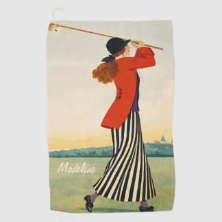 Personalised Vintage Fashion Golf Towel