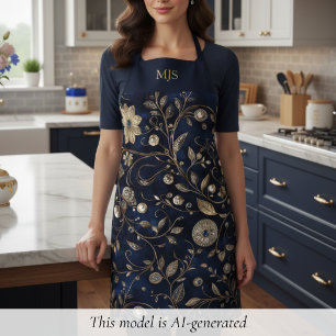 Personalised Vintage Floral Apron
