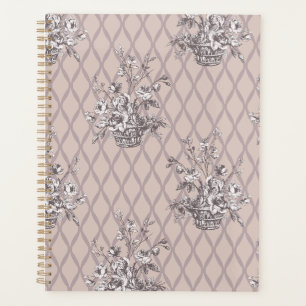 Personalised Vintage Floral Planner in Beige Blush