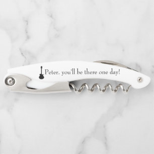 Personalised Vintage Gifts for guitarist, musician Corkscrew