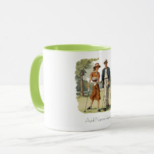 Personalised Vintage Golfer's Combo Mug