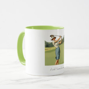Personalised Vintage Golfer's Combo Mug
