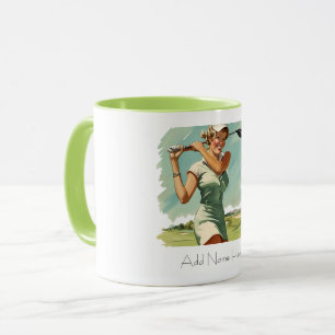 Personalised Vintage Golfer's Combo Mug