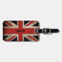 Personalised Vintage Grunge UK Flag