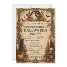 Personalised Vintage Halloween Party
