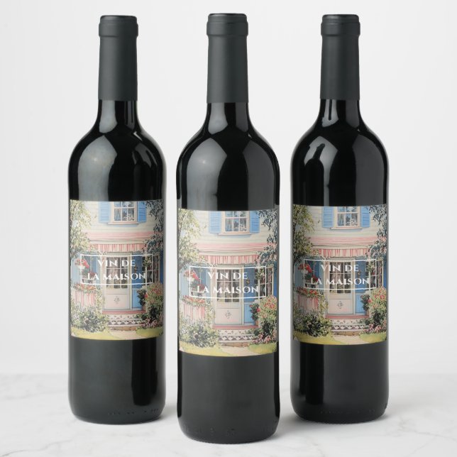 personalised vintage house wine labels (Bottles)