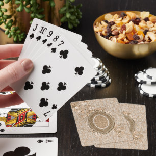 Personalised Vintage-Inspired Floral Playing Deck  Cards