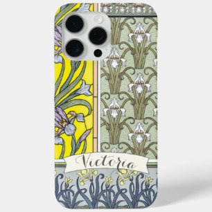 Personalised Vintage Iris Pattern iphone iPhone 15 Pro Max Case