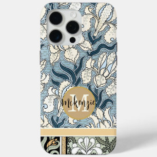 Personalised Vintage Iris Pattern iphone iPhone 15 Pro Max Case