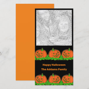 Personalised Vintage Jack O’ Lantern Pumpkin Holiday Card