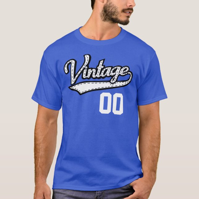 Personalised Vintage Jersey Style T-Shirt (Front)