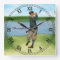 Personalised Vintage look Golfer Golf  swing