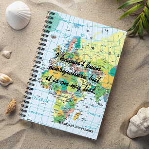 Personalised Vintage Map Planner