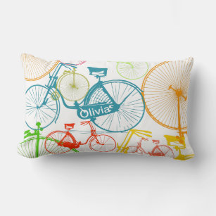 Personalised Vintage Modern Bicycle RETRO Pillow